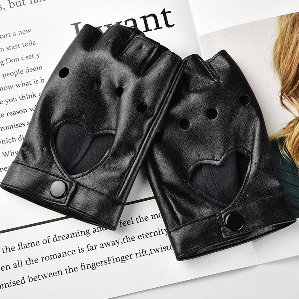 Женские и мужские танцевальные варежки, варежки для косплея, перчатки с пятью пальцами, перчатки из искусственной кожи, женское платье для вождения