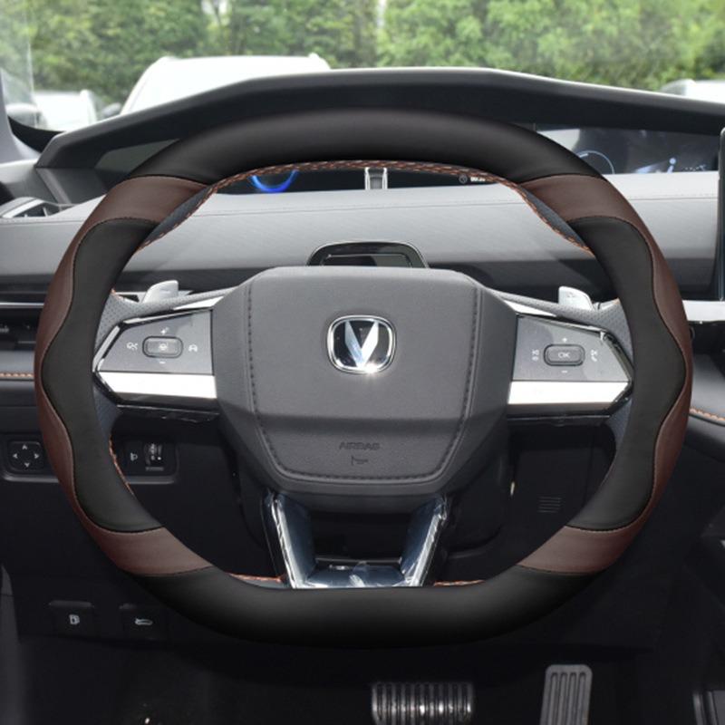 Чехол-обмотка-держатель для рулевого колеса автомобиля Changan UNI-V UNI-K Lamore CS55plus 2-го поколения 2026 2026 2026 Двойной D-образный тип Рулевое колесо