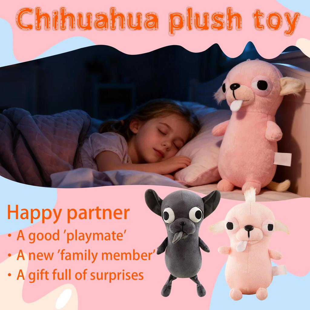 28cm Adorable Chiwawa Plush Toy, Funny Creative Doll, Gift For Kids And Friends