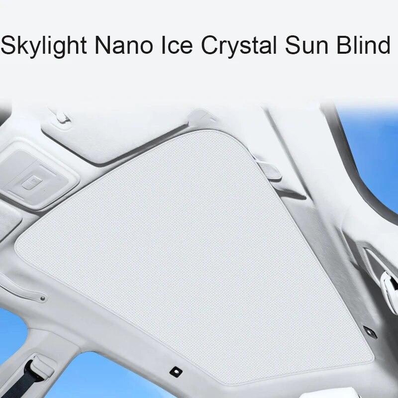 Для ZEEKR X 2023-2025 обновление автомобиля ледяная ткань пряжка солнцезащитные козырьки стеклянная крыша солнцезащитный козырек теплоизоляция люк на крыше Skylight УФ-аксессуары