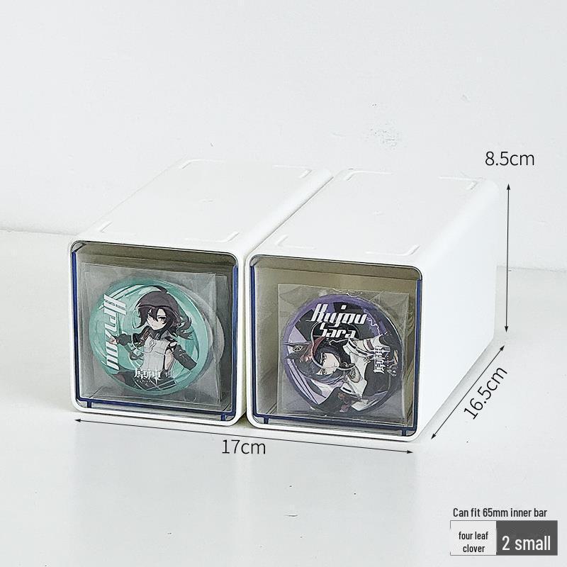 Акриловый ящик для хранения Baji 75 мм — прозрачный, влагостойкий, большой емкости