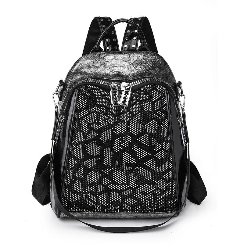 Women's Backpack Rhinestone Leopard Print Outdoor Backpack