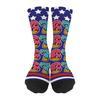 Funny 67 Crew Socks 6 7 Creams Drips Casual Socks Six Seven Meme Socks for Men Women Boys Girls Christmas Gifts