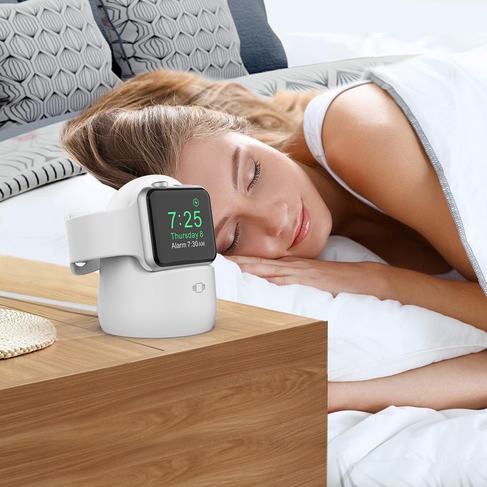 AHASTYLE PT63 Charging Stand for Apple Watch Holder Non Slip Base Silicone Charger Dock