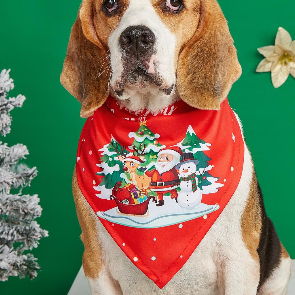 The Hot-Selling Christmas Dog Bandana: Festive Pet Scarf & Bib