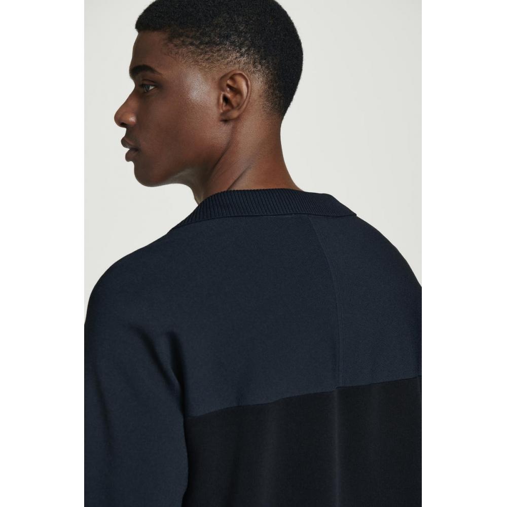 COS Рубашка поло с двойным рисунком в японском стиле