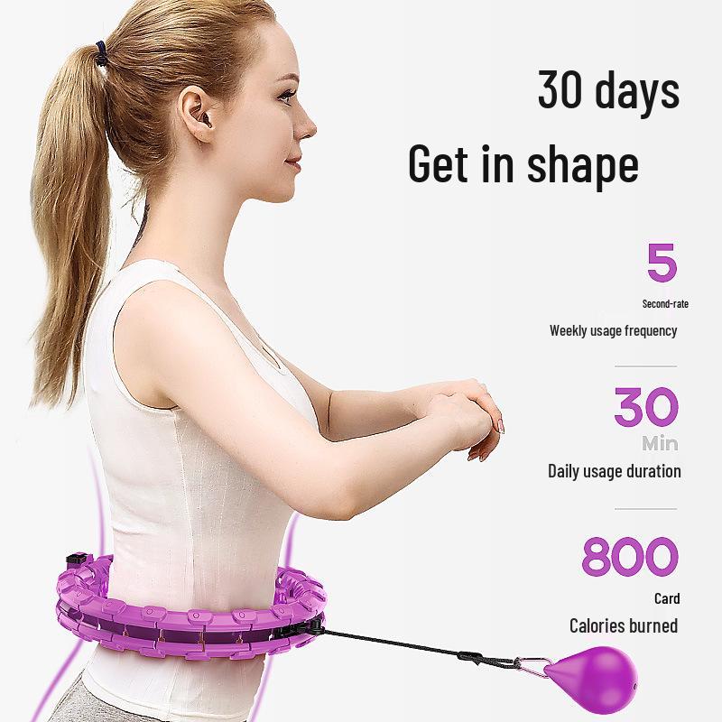 Smart Hula Hoop: Women's Abdomen Slimming Weighted Hoop for Lower Belly and Small Waist Fitness