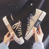 Spring and Autumn New Canvas Shoes Female Students Lace-up Board Shoes Biscuit Shoes Breathable Casual Women's Shoes