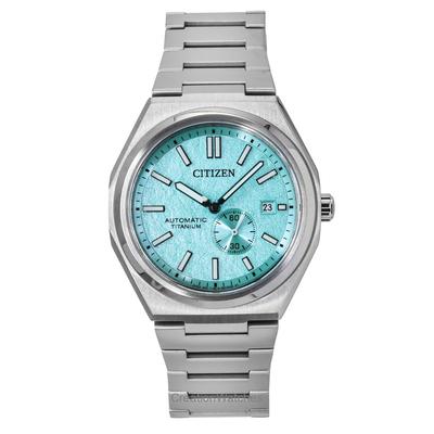 Мужские часы Zenshin Super Titanium Light Blue Dial с автоматическим механизмом NJ0180-80M 100M