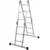KADAX Алюминиевая многофункциональная шарнирная лестница 4x3 Прочная + платформа 150 кг