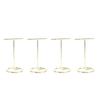4pcs Gold T Shaped Earring Display Stand Slotted Necklace Organizer Stand  Home Storage