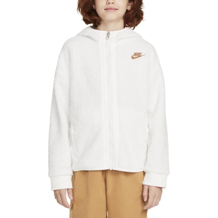 Nike Jacket Club Sail White Teenagers HQ4882-133