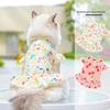 Ice Silk Cat Pet Cat ClothesBig Dog Dresses Spring and Summer Dog SuppliesFloral FreshShort-legged Cat