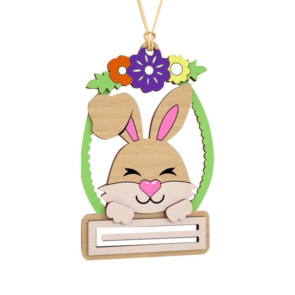 Easter Decoration, Hand Carved Cute Carrot Wallet Shaped Wooden Pendant 2D