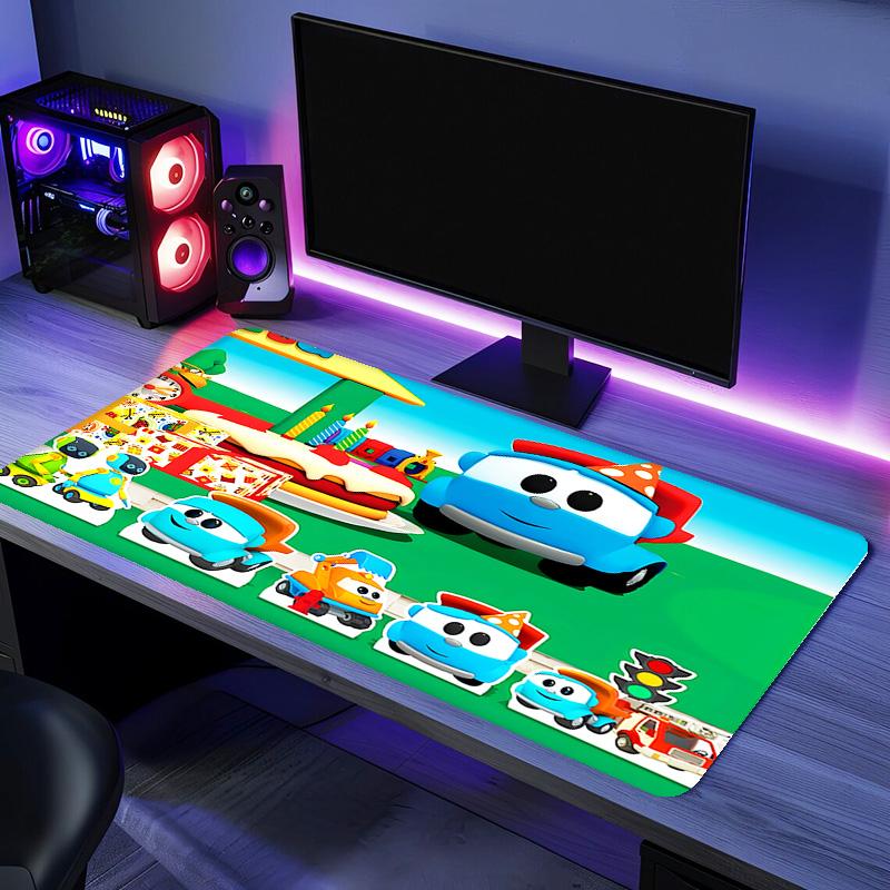 Leo the Truck Mouse Pad - Non-Slip Rubber Base, Smooth Surface for Work,Gaming,Office,And Home Use, Desk Mouse Pad