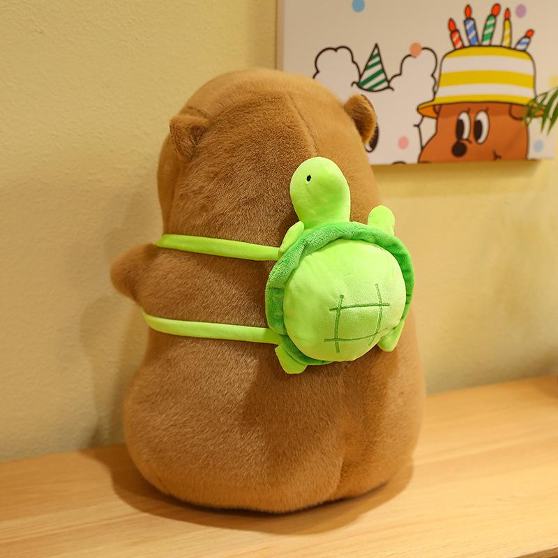 Capybara Backpack & Plush Toy: Cute Capybara Doll & Pillow for Girls' Birthday Gift