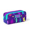 coral high Kids Lavender Purple Fairy Patterned Two Compartment Pencil Bag 22282