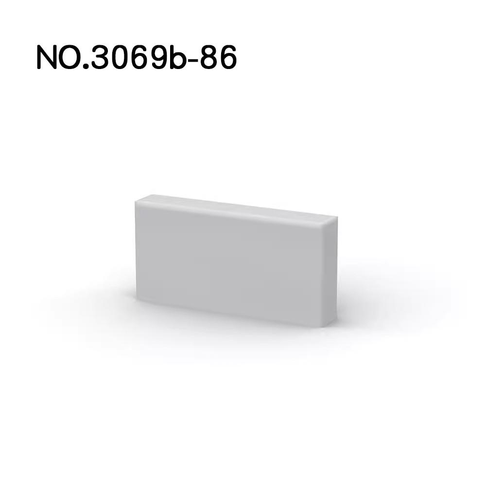 10 шт. строительных блоков 1x2, аксессуары для сборки дома, города, улицы, основания, плитки.