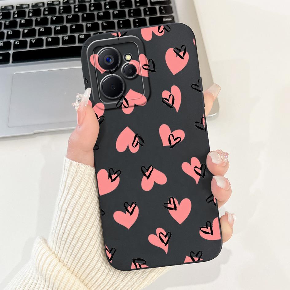 Чехол для Realme 9i Крутой Модный Цветочный Мраморный Закатный Мягкий Жидкий Силикон Защитная Крышка для Объектива Для Realme 9i 5G Realme9i Бампер