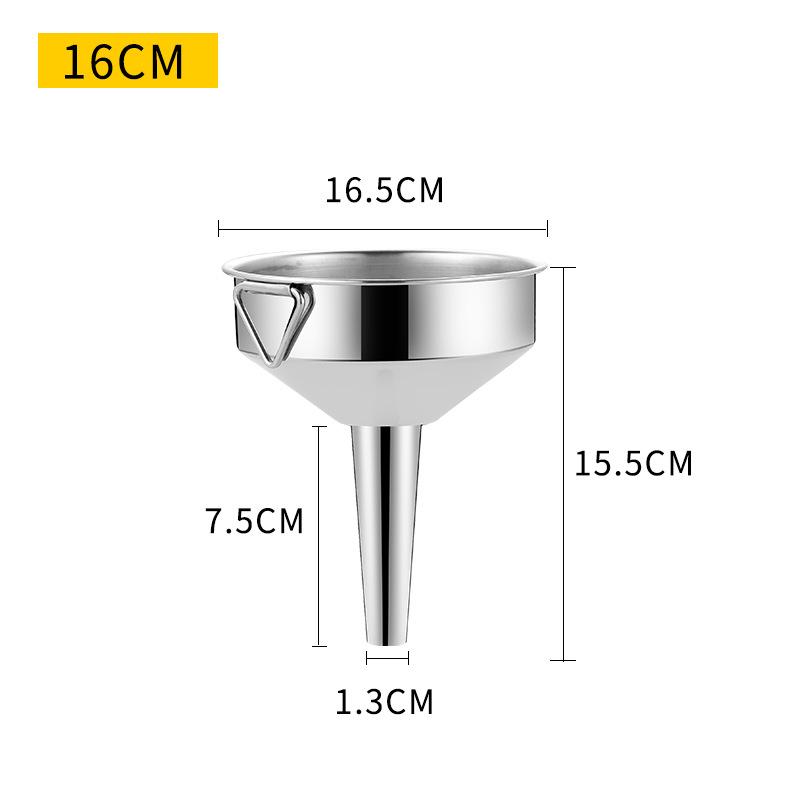 Stainless Steel Funnel Kitchen Wine Oil Liquid Metal Funnel With Detachable Filter Wide Mouth Funnel For Canning Kitchen Tools