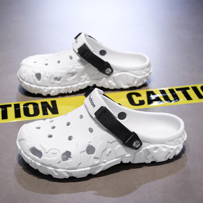 Men's Slippers New Large Size Fashion Thick-soled Casual Sports Sandals Men's EVA Lightweight Breathable Outdoor Beach Shoes Men