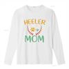 Retro Style Heeler Mom T Shirt Australian Cattle Dog Mama Cute Vintage Paw Prints vintage Washed Slightly homme streetwear