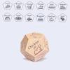 12 Sides Food Decision Dice Wooden Couple Date Night Ideas Dice Portable