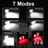 7 режимов Мини перезаряжаемый мощный налобный фонарь Type-C высокой мощности светодиодный налобный фонарь с датчиком рабочего переднего света