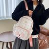 Новый клетчатый школьный рюкзак для средней школы, стиль для девочки, высокая ценность, модный, для старшеклассника, рюкзак большой емкости