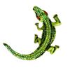 New Rhinestone Crocodile Brooch