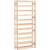 VidaXL Bottle Rack for 77 Bottles Pine Wood