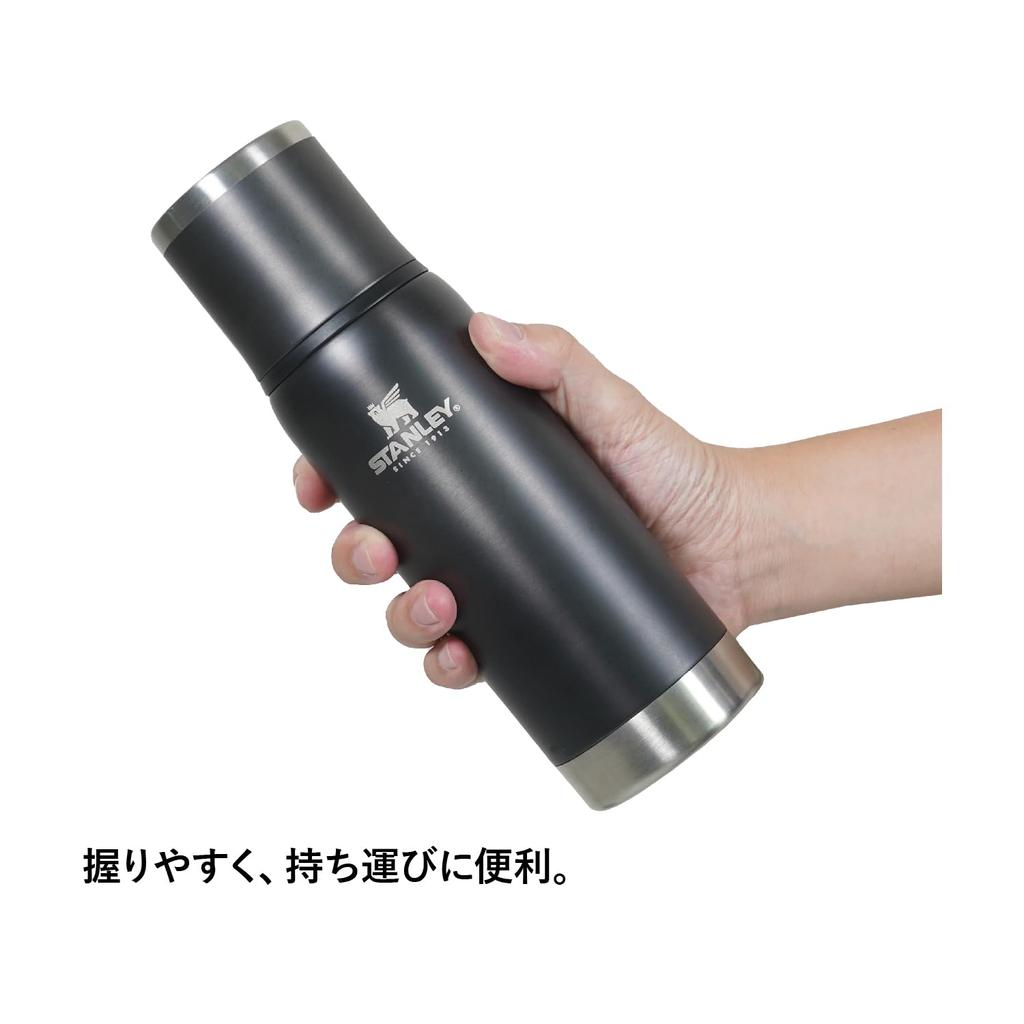 STANLEY Vacuum Adventure Bottle Charcoal Gray Vacuum Insulated Water Bottle Thermal Insulation Stainless Steel Bottle Water Bottle Gift Outdoor
