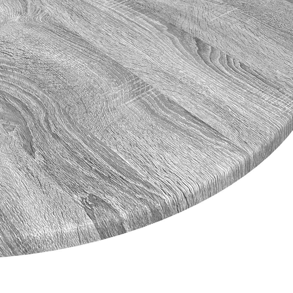 Table Top Grey Sonoma Ø 70 x 1.5 cm Wood Based Material