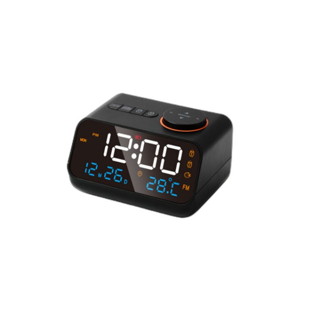 Adjustable Volume Digital Table Calendar Thermometer Small Digital Clock  for Heavy Sleepers Adults