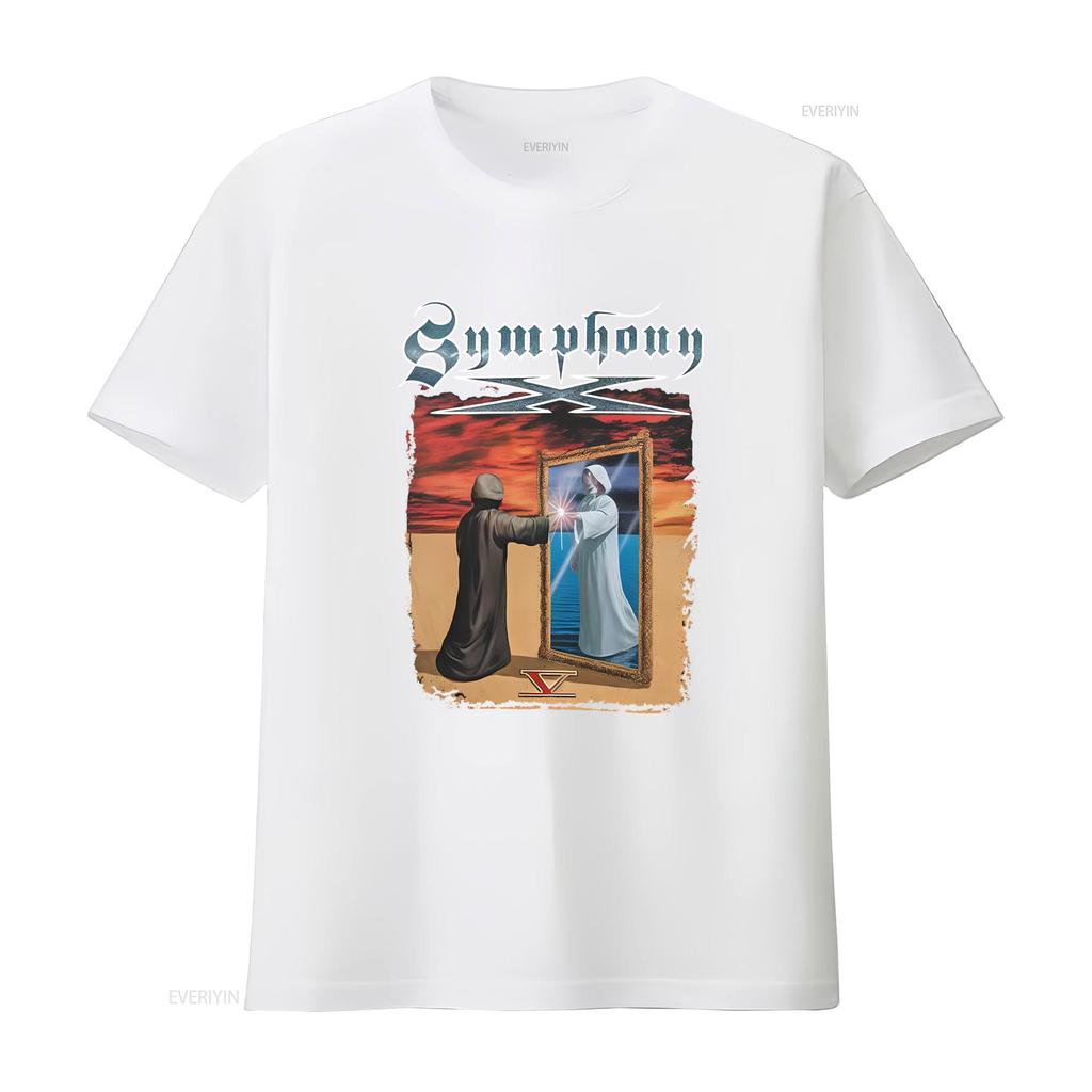Symphony X V The New Mythology Suite Classic T Shirt Man Woman Design Size S 5XL vintage Washed Soft designer clothes Stretched