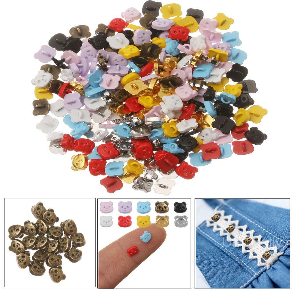 Panda Pattern Decoration Metal Buckles Clothing Sewing Buckle DIY Doll Clothes Mini Buttons