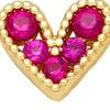 1 Pair Stud Earrings Heart Shape Cubic Zirconia Jewelry Sparkling Long Lasting