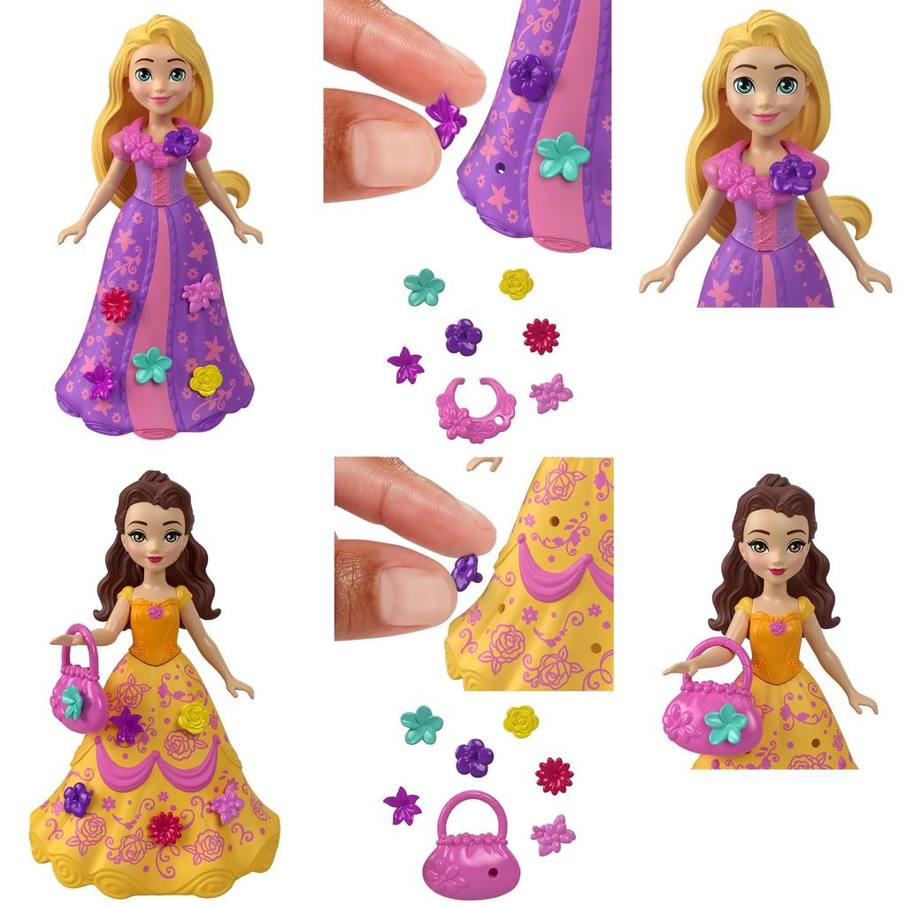 Принцесса Цветочная модная коллекция мини-кукол, аксессуары для возрастных групп и Disney/Disney [набор сюрпризов] [мини-кукла, набор] [3 шт.] 956A-HPP42