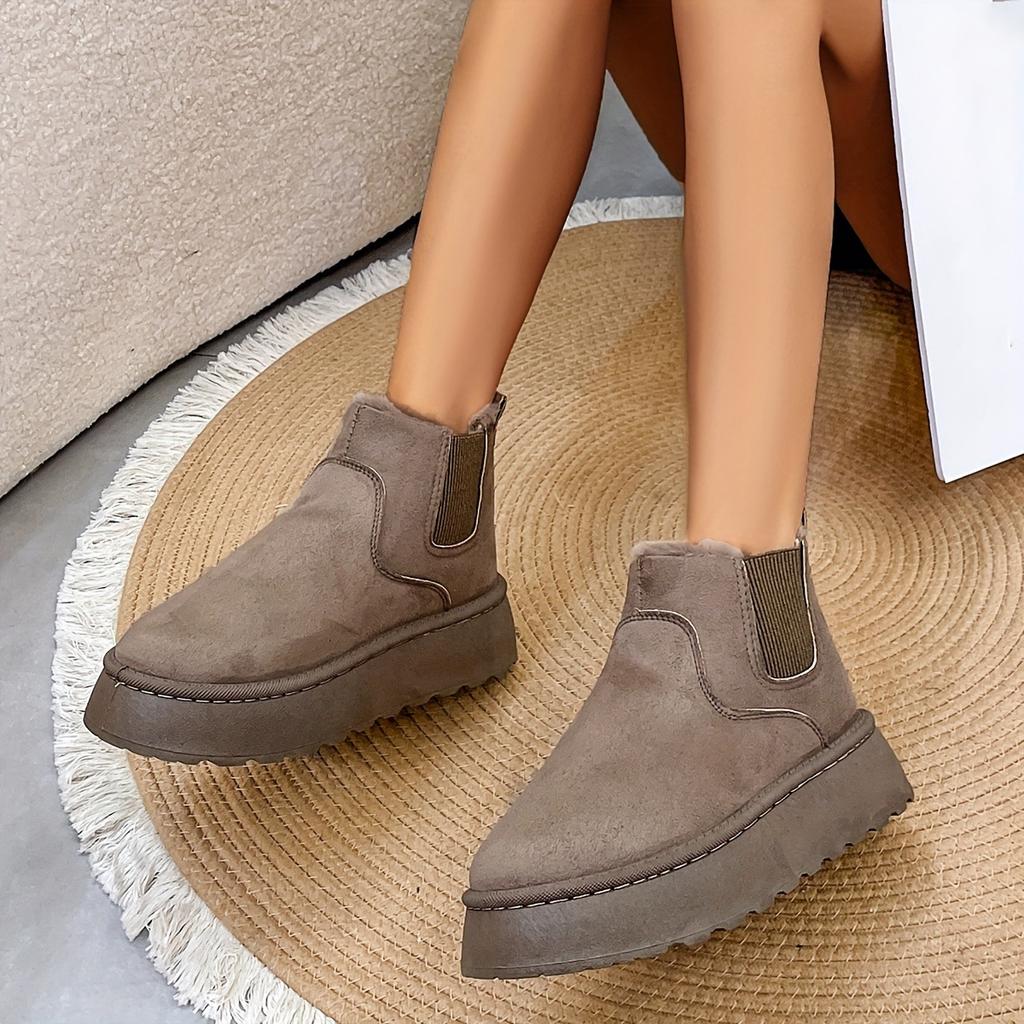 Fashion Women Boots Winter Women Snow Boots Plush WarmPlatform Shoes 2024The New Sneakers Casual Slip On Female Ankle Boots Botas Mujer