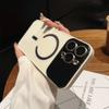 Роскошный матовый стеклянный протектор камеры для телефона чехол для IPhone 17 Pro Max 17Air 16 15 14 13 12 с магнитной беспроводной зарядкой