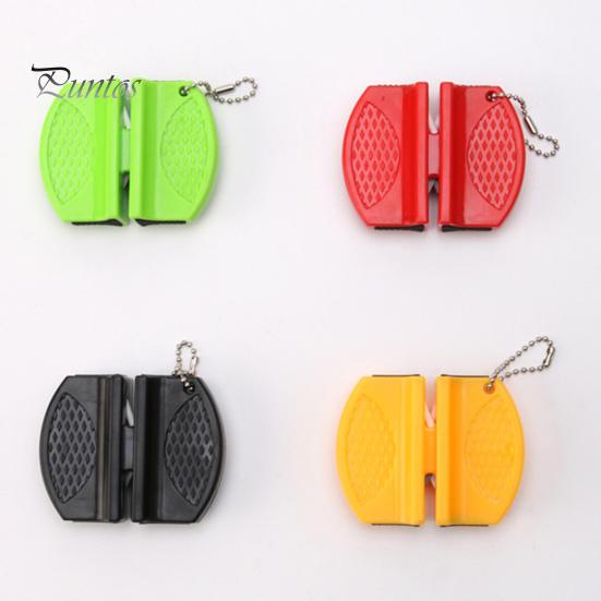 Стабильная с крючком-цепочкой, долговечная точилка, портативная легкая карманная точилка, кухонные аксессуары