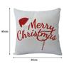 45 см Рождественская наволочка с принтом Санта-Клауса и лося, наволочка для дивана, веселые рождественские украшения, рождественское новогоднее украшение для дома