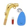 Brass Alto Saxophone Sax Neck with Clean Cloth Cork Grease Instrument Accessory