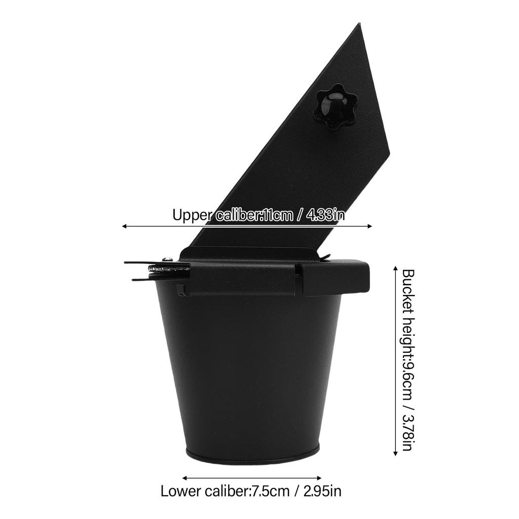 Grease Drip Catcher Grill Grease Bucket Fit for Traeger Heavy Duty Steel Heat Resist Kid Safe Closed Grease Drip Catcher