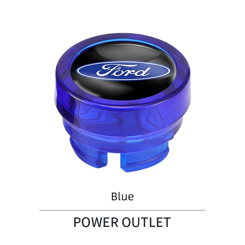 Car Sticker Car Cigarette Lighter Cover Dust Cover Accessories For Ford S MAX Ranger Focus Fiesta Mondeo Kuga Mustang Escort KA