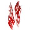 2 Pcs Custom Car Stickers DIY Kit Eagle Flame Pattern Reflective Scooter Bicycle Cool Decal Logo Reflective Styling