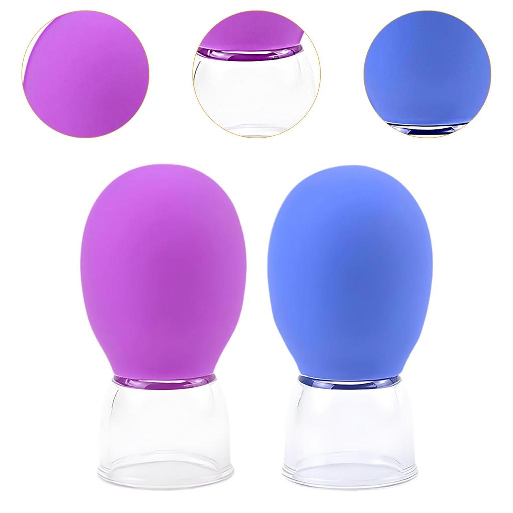 Набор из 4 банок для лица, вакуумные присоски, бытовые силиконовые банки, массажные банки для рук и спины