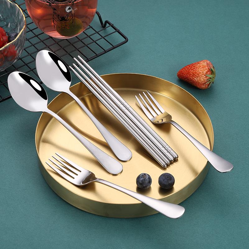 Stainless Steel 3-Piece Portable Cutlery Set with Box - Ideal Student/Child Gift
