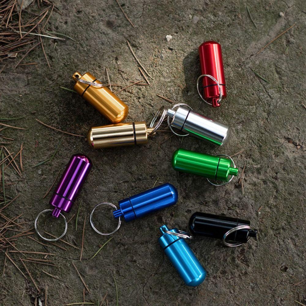 Портативный брелок Водонепроницаемая уличная бутылочка для лекарств Мини-баночка для лекарств Контейнер для таблеток