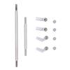 RC Steering Rod 90mm Aluminum Alloy Steering Pull Rod Link Linkage Set for SCX10 III 1 10 RC Cars Silver